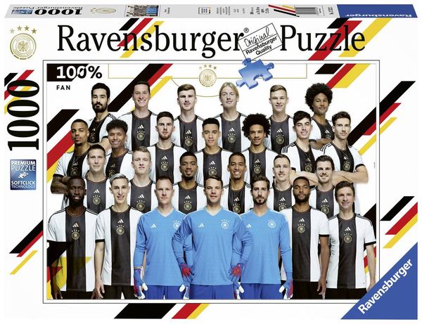 Zur Artikeldetailseite von Ravensburger 17522 - Deutsche Nationalmannschaft, DFB Puzzle, 1000 Teile des Autors